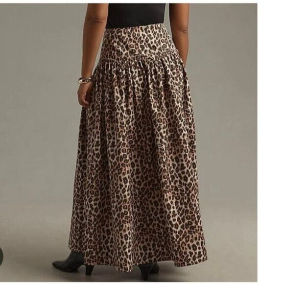 NWT Size 1X -  Mare Mare 100% Cotton Basque-Waist Maxi Skirt (NWT US$ 148) - Picture 3 of 16